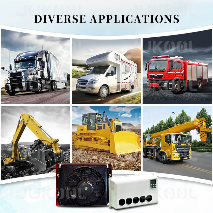 Application of 12v semi truck sleeper air conditioner