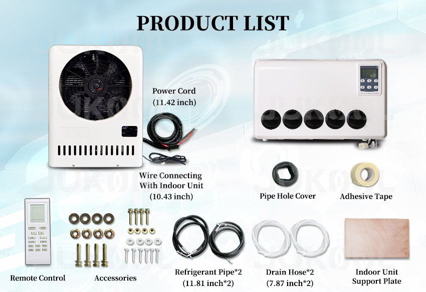 product list of truck cab air conditioner