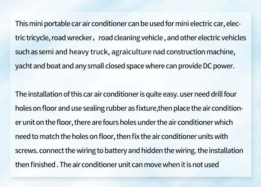 Installation And Application