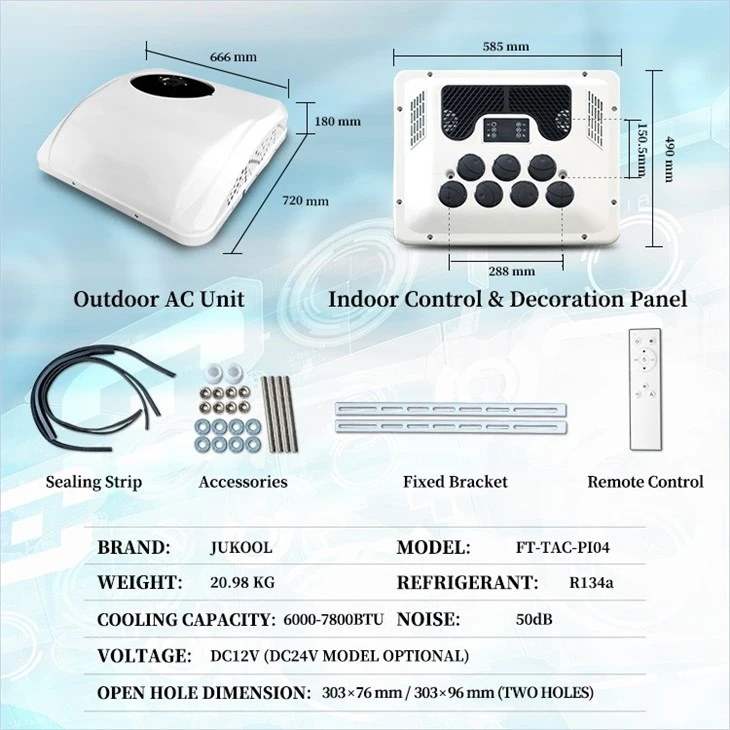 Semi Truck Battery Powered Air Conditioner